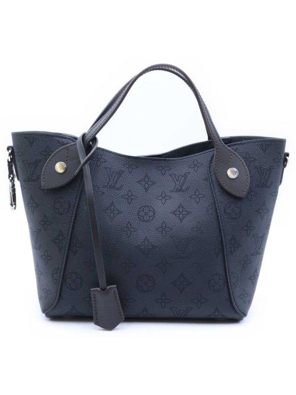 Louis Vuitton Hina PM Handbag 2-Way Shoulder Mahina Black